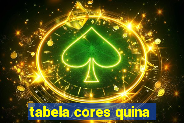 tabela cores quina